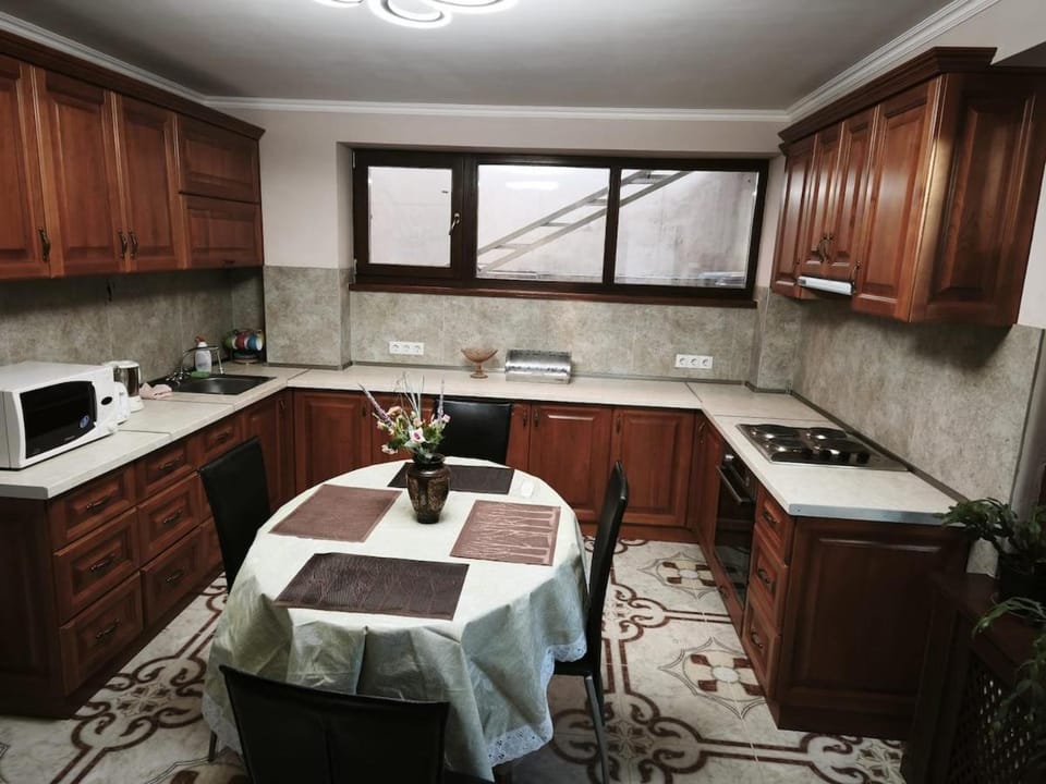 Kitchen or kitchenette, Dining area, oven