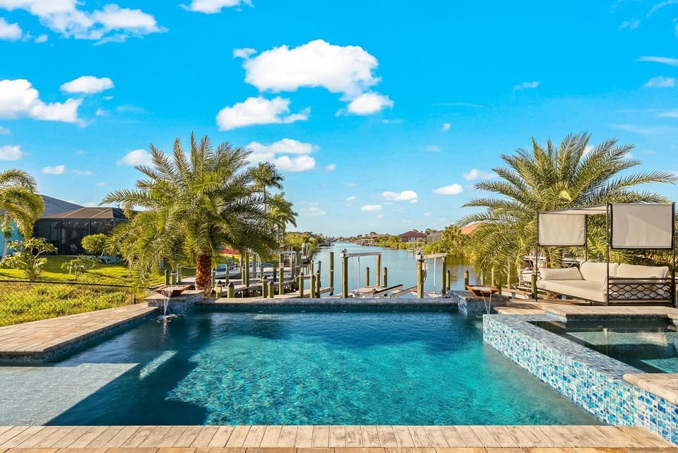 Waterfront Villa Capri | Dock + Gulf Access House in Cape Coral