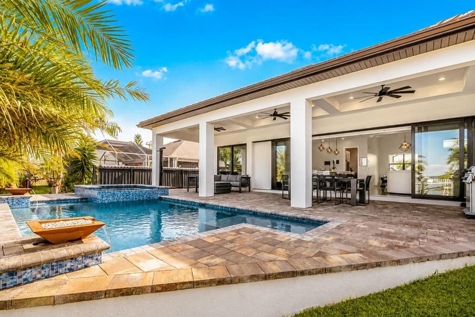 Waterfront Villa Capri | Dock + Gulf Access House in Cape Coral