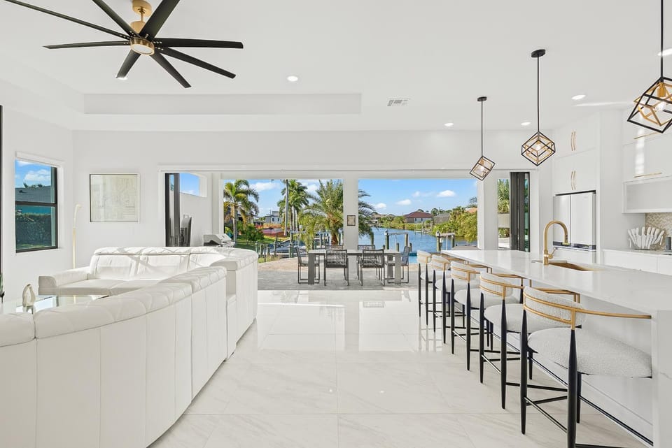Waterfront Villa Capri | Dock + Gulf Access House in Cape Coral