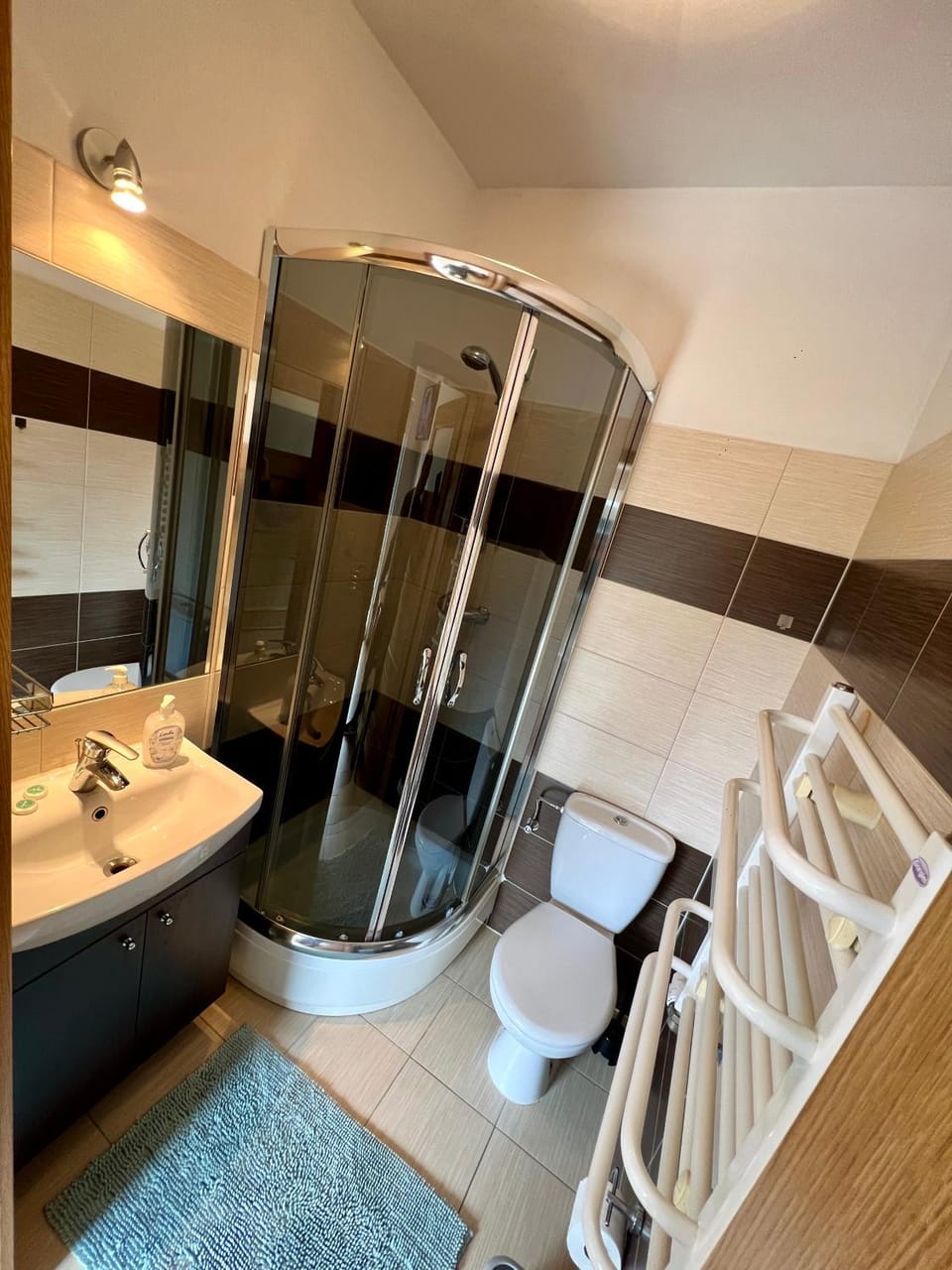 Shower, Toilet, Bathroom, towels