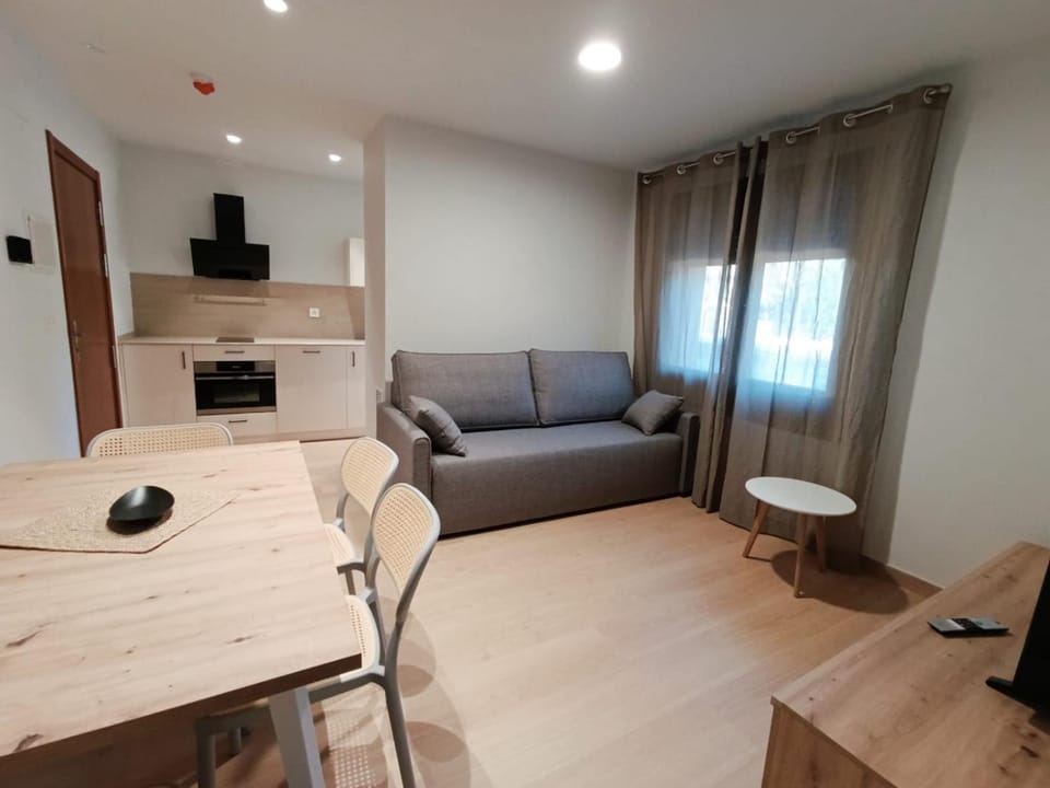Kitchen or kitchenette, Living room, Dining area