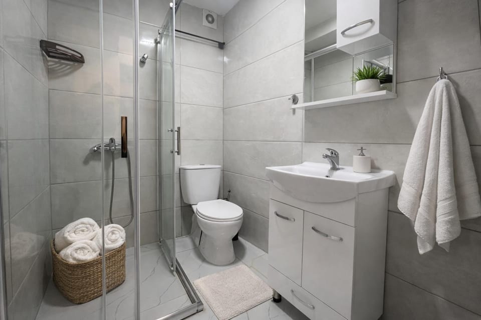 Shower, Toilet, Bathroom, bidet, towels