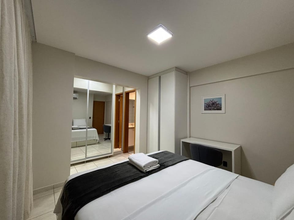 Bed, Bedroom, wardrobe, air conditioner