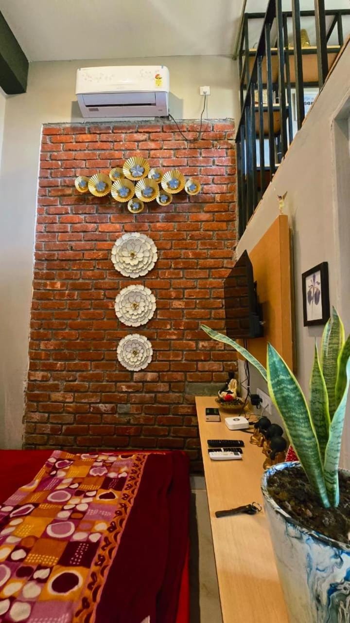 Boho Industrial Loft Private Balcony and Mezzanine Bed and Breakfast in Rishikesh