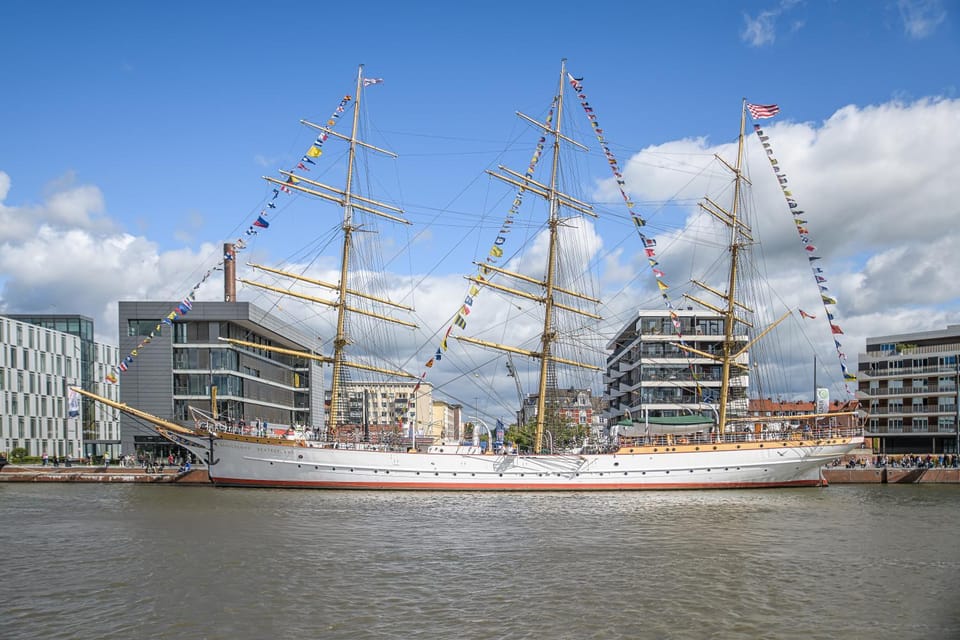 Schulschiff Deutschland Bremerhaven Docked boat in Bremerhaven
