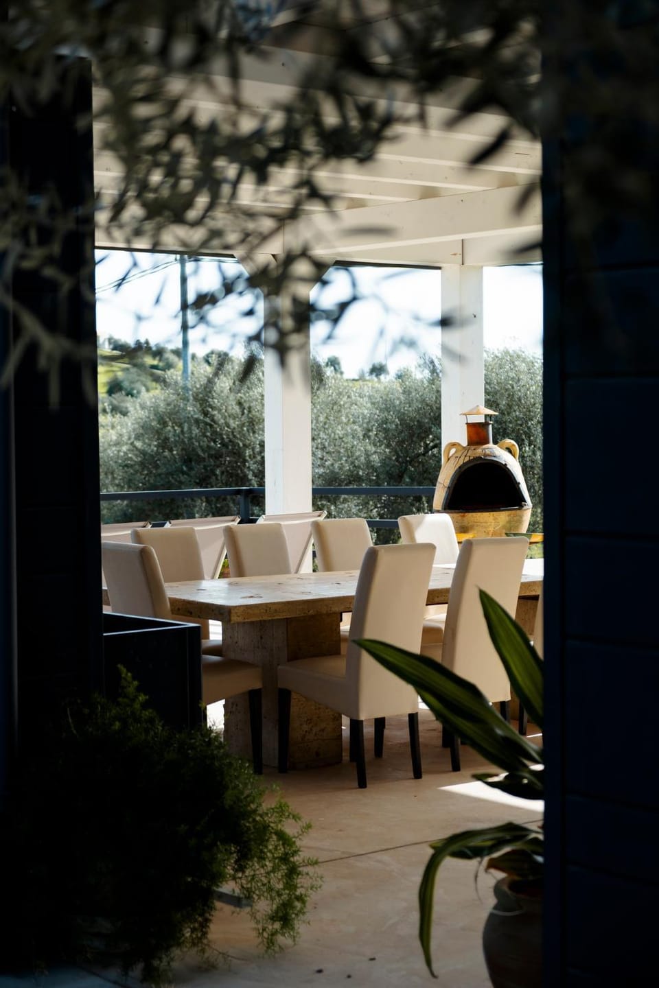 Patio, Dining area, Garden view