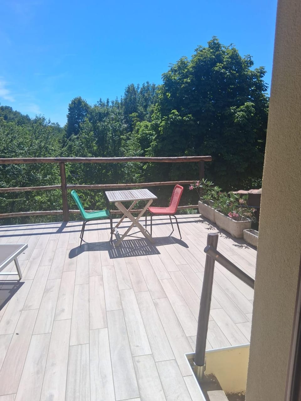 View (from property/room), Balcony/Terrace, sunbed