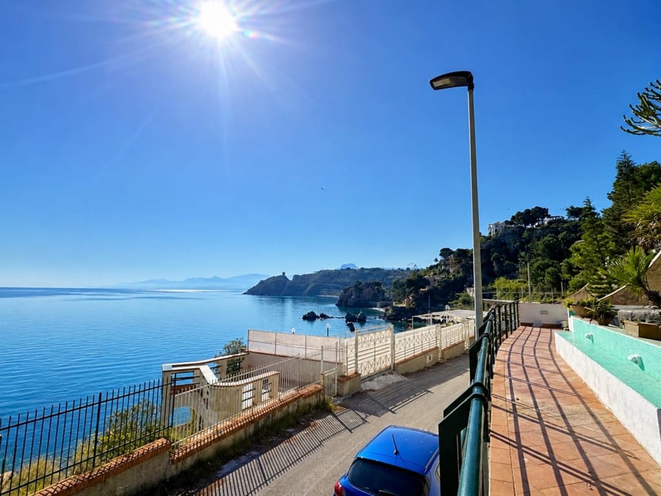 Day, Natural landscape, View (from property/room), Mountain view, Sea view, Street view, Quiet street view, Parking