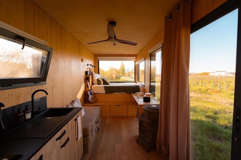 Château Champion - Parcel Tiny House - Tiny House au cœur des vignes centenaires à Saint-Émilion MAE-0691 Nature lodge in Saint-Émilion