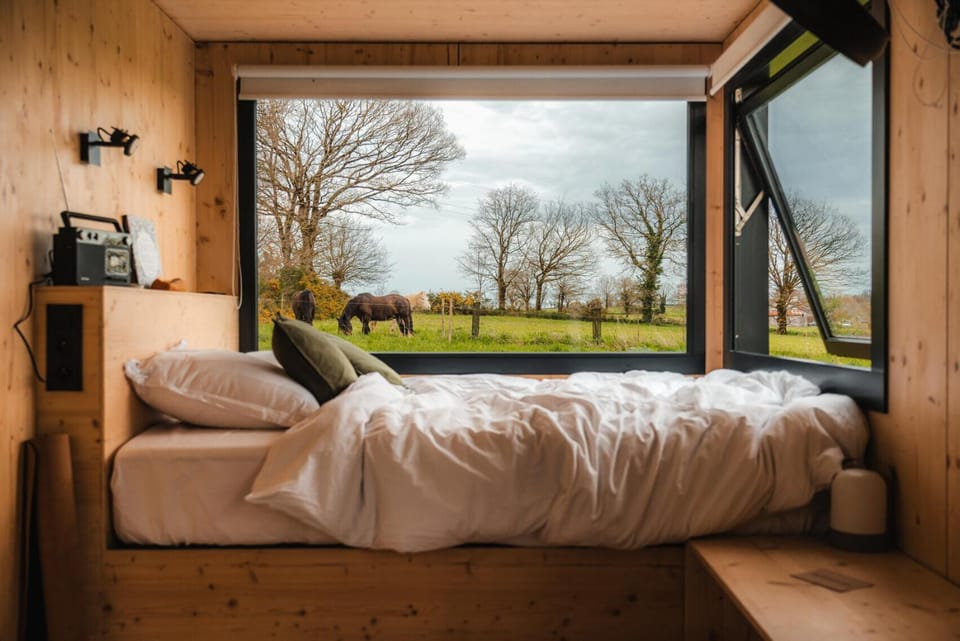 Carré d'Ach - Parcel Tiny House - Tiny House près de Rennes entourée par les chevaux MAE-7543 Nature lodge in Brittany
