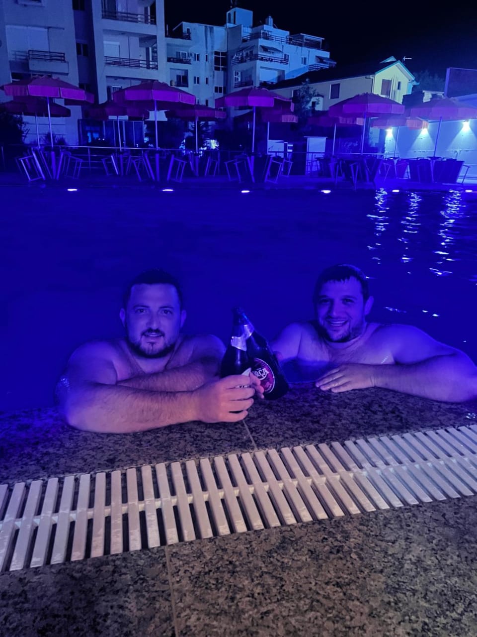 Night, People, Pool view