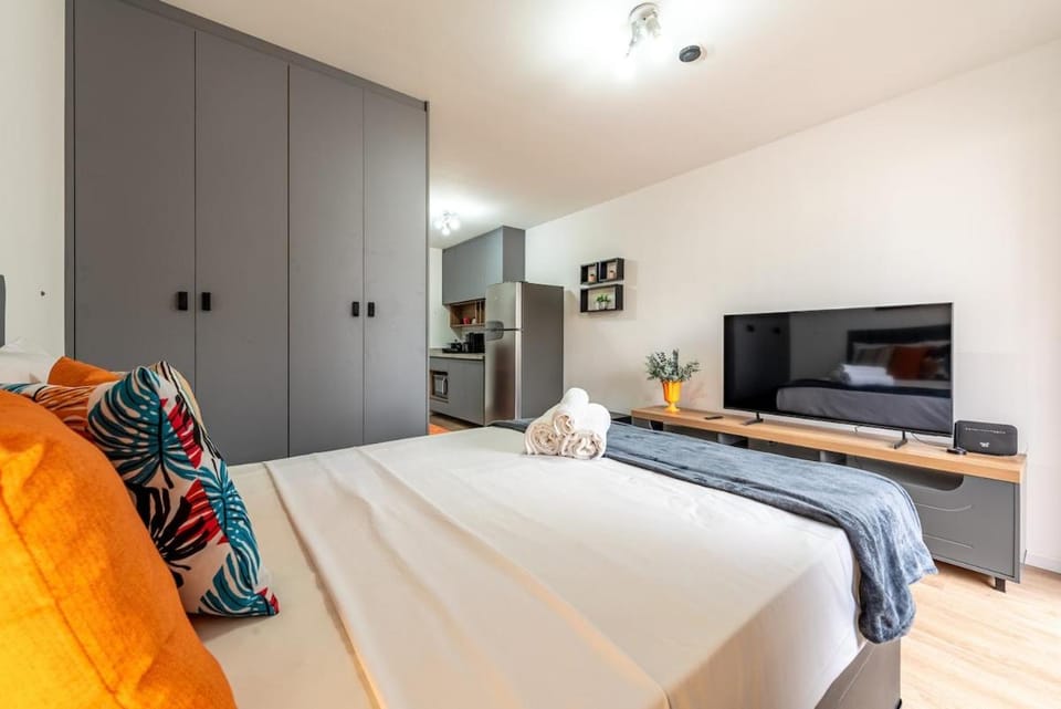 Communal lounge/ TV room, Bed, TV and multimedia, Photo of the whole room, wardrobe