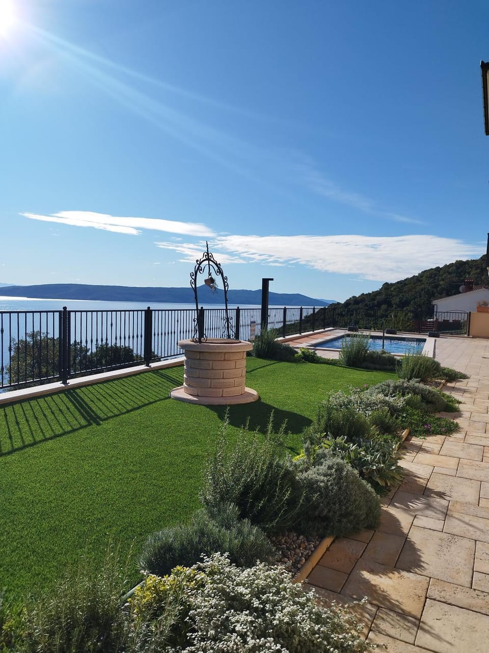 Spring, Day, Garden, Garden view, Lake view, Pool view, Sea view, Swimming pool