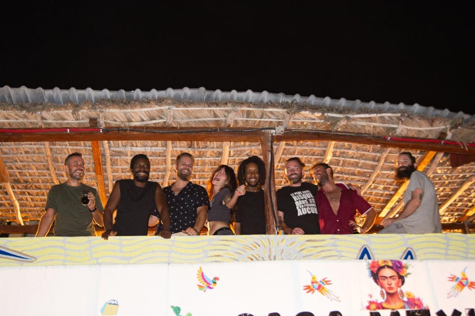 Property building, group of guests