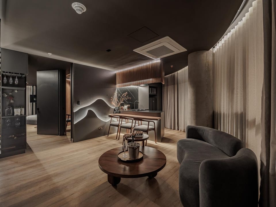 Living room, air conditioner