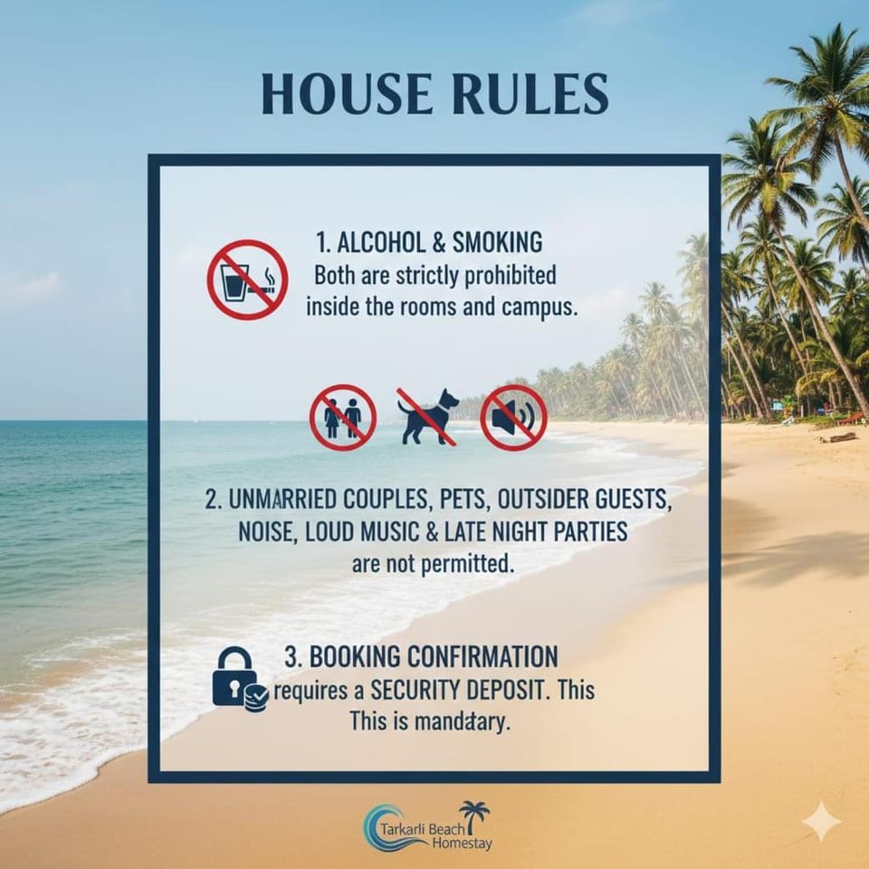 Holiday Homestay Beach Rooms Deep Diving & Light House & Watersports Tarkarli Bed and Breakfast in Maharashtra