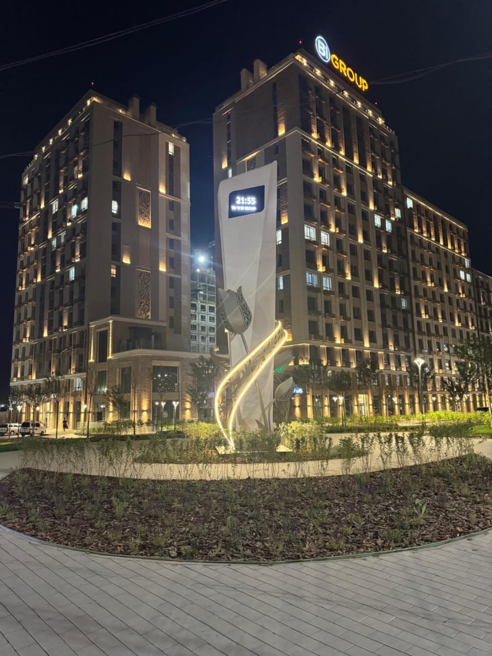 Property building, Night, Natural landscape, Location