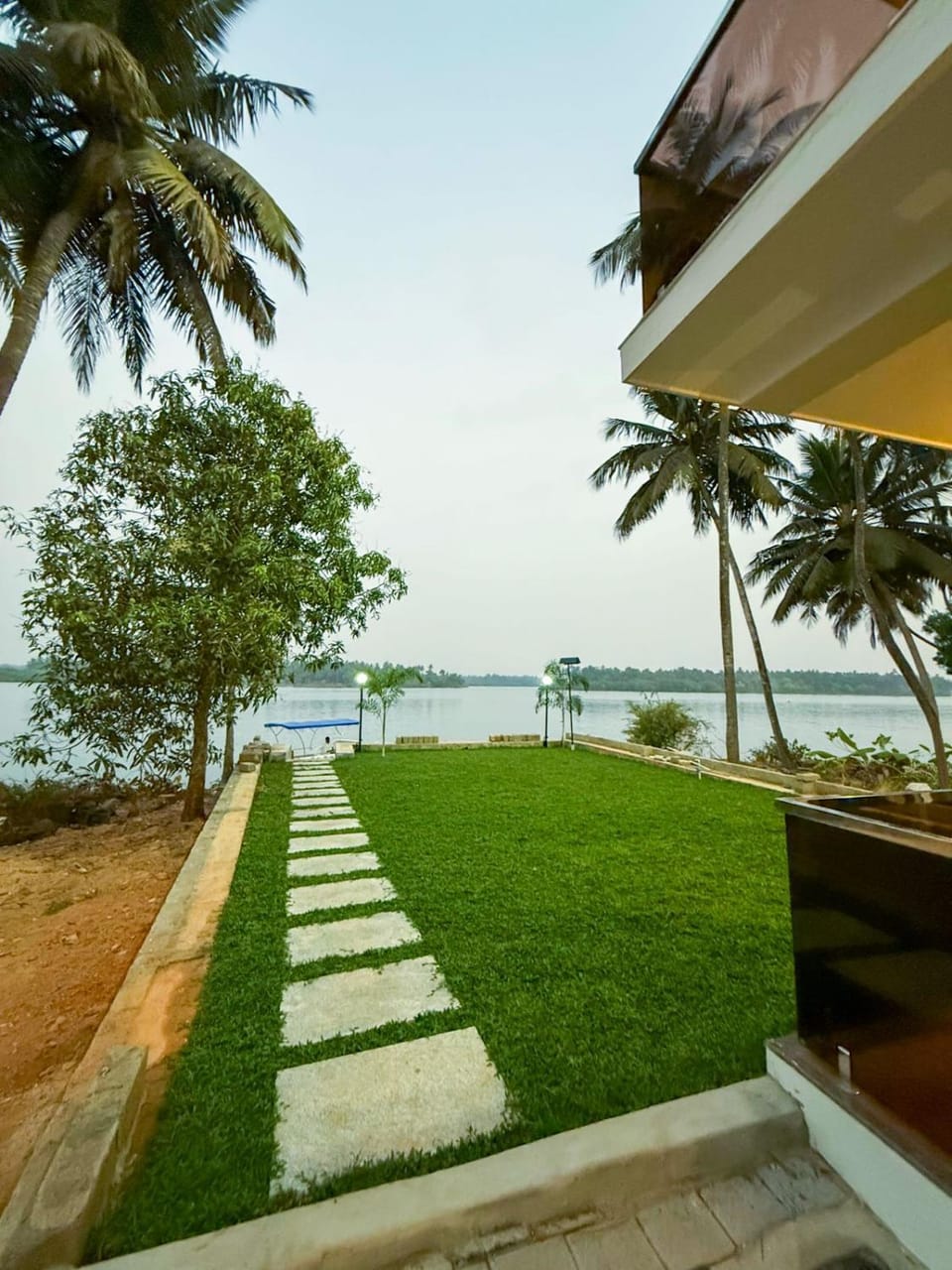 Natural landscape, Garden, Garden view, River view