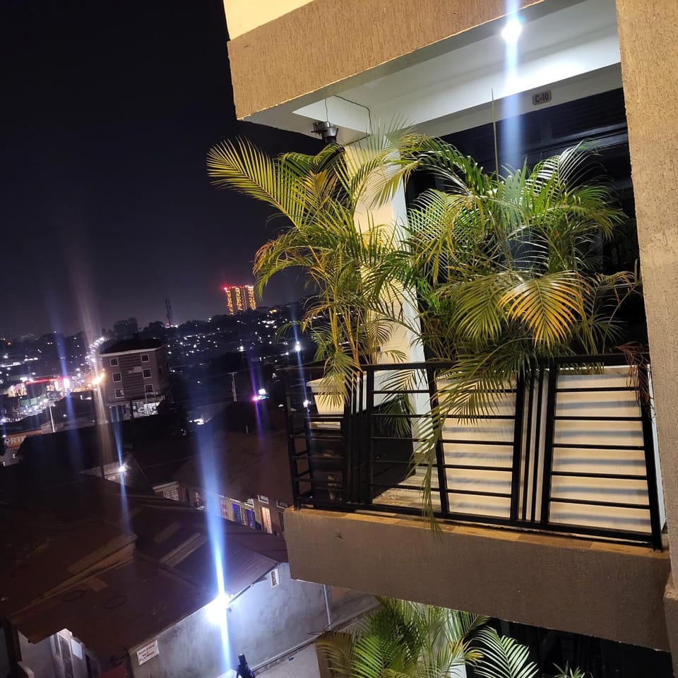 Night, View (from property/room), Balcony/Terrace