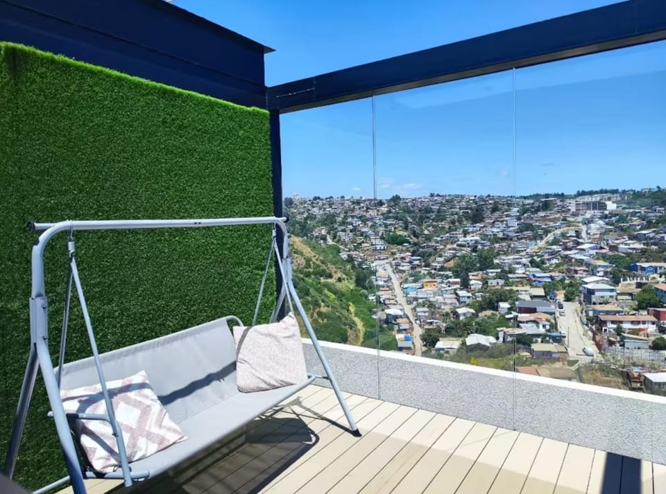 Descansa en Viña, estudio con piscina y terraza Apartment in Valparaiso