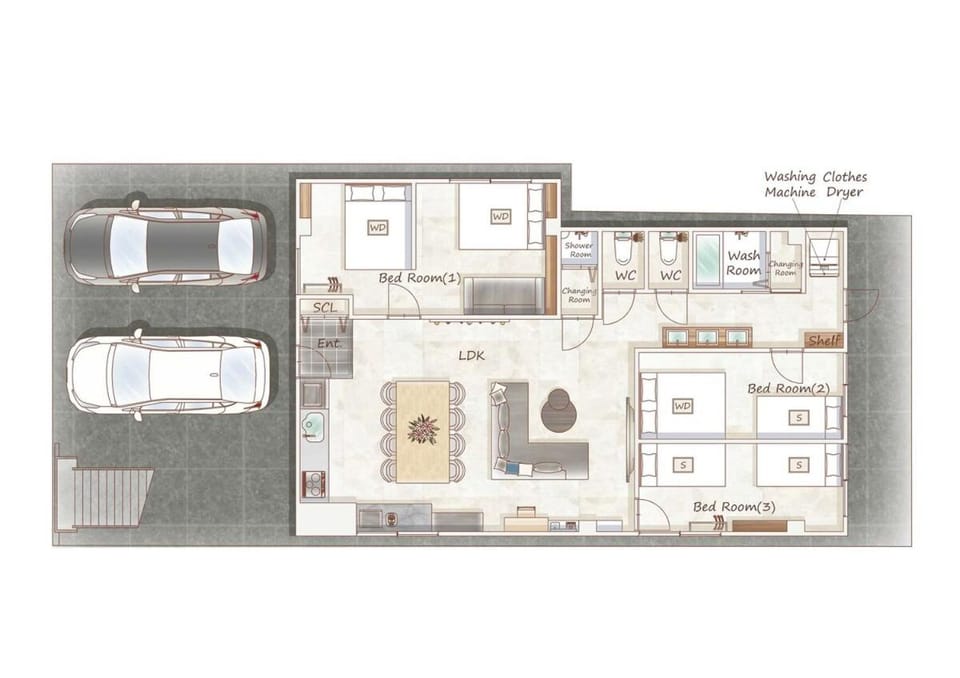 Oyadoya Kurokawa 広さ97平米 地下鉄黒川駅徒歩4分 最大10名 名古屋城近く Apartment in Nagoya