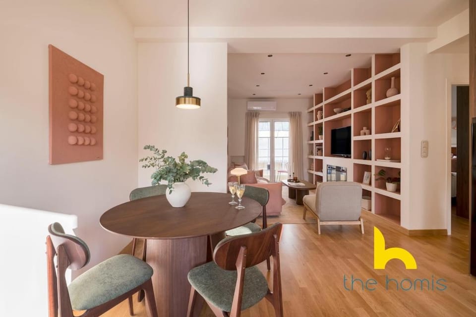 Elegant 2-Bedroom Home with Fireplace & Balcony Apartment in Athens