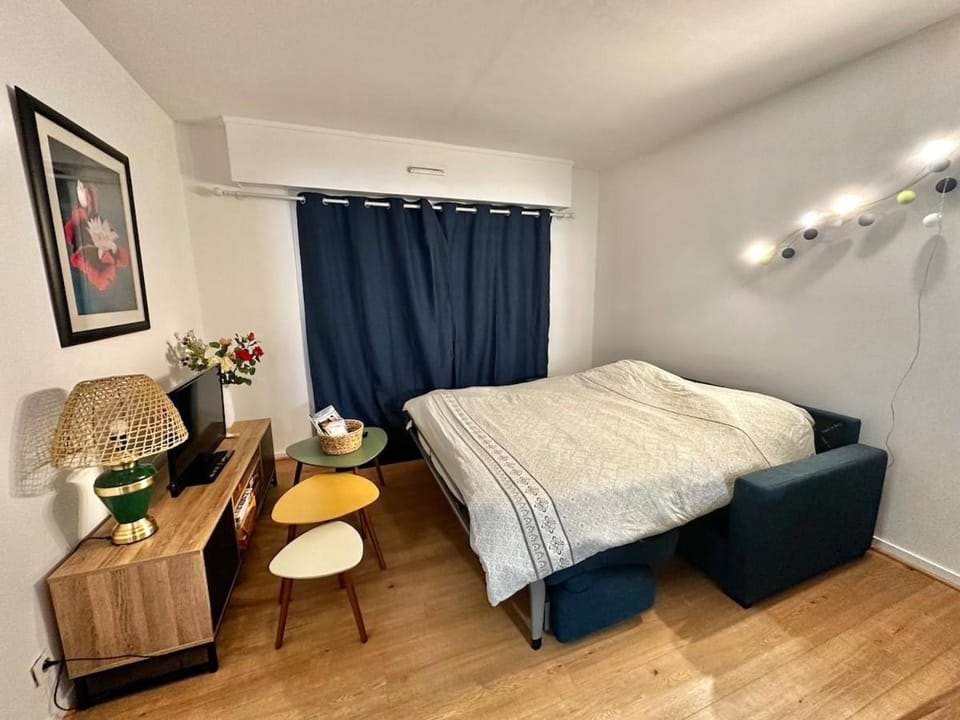Bed, TV and multimedia, Living room