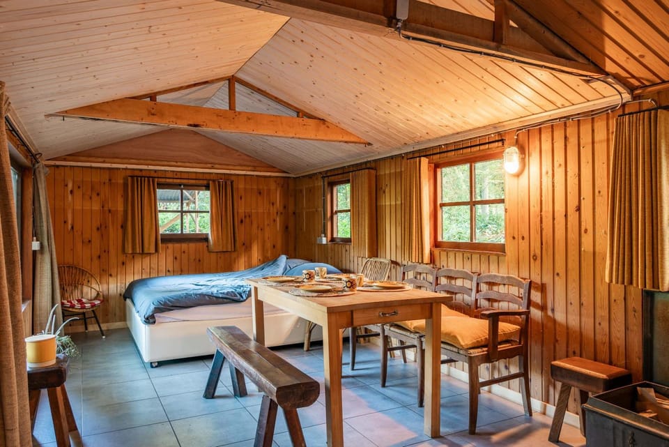 Forest Cabin Karper I Private Getaway in the Woods Cabin in Flanders