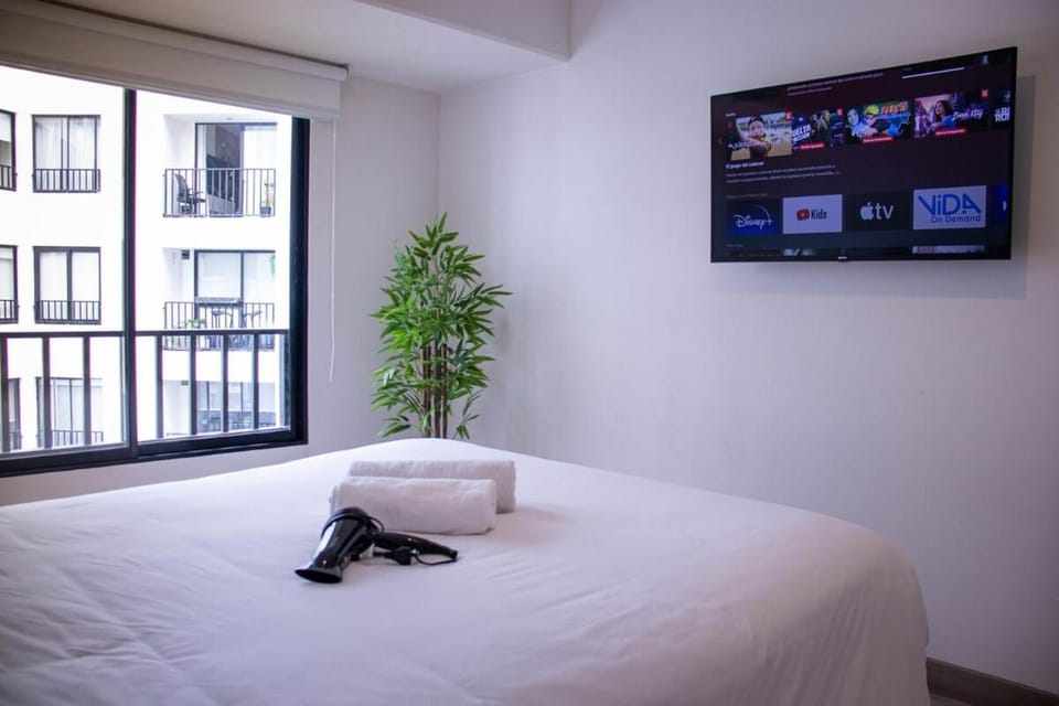 Bed, TV and multimedia