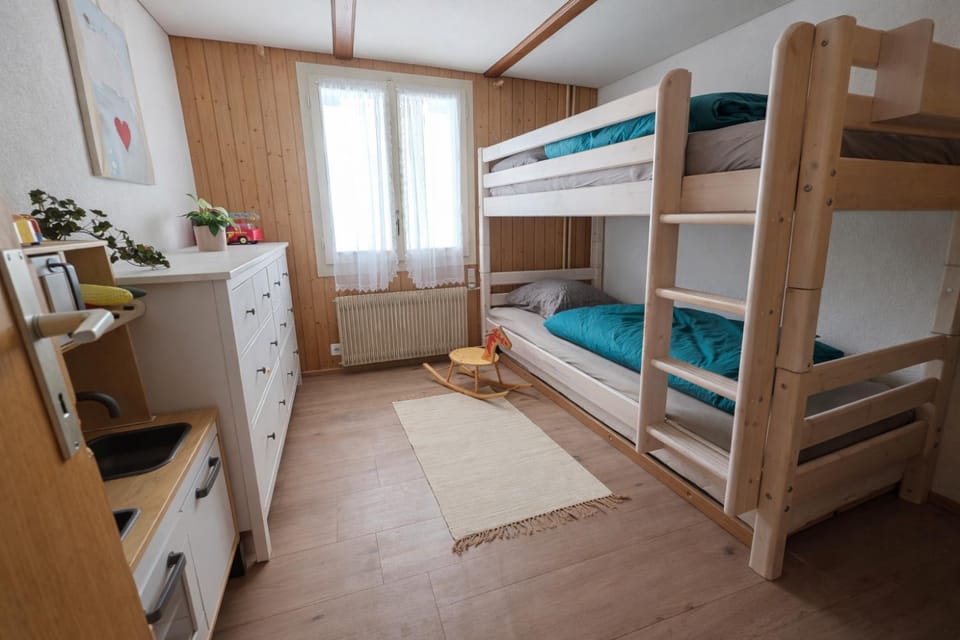 Photo of the whole room, Bedroom, bunk bed
