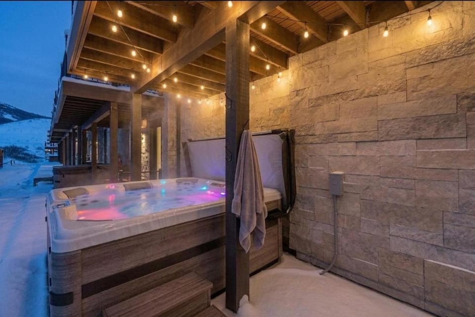 Lake and Lift Lodge at Gondola Crossing House in Wasatch County
