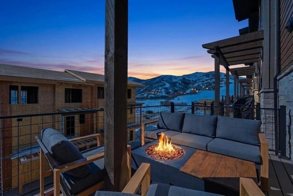 Lake and Lift Lodge at Gondola Crossing House in Wasatch County