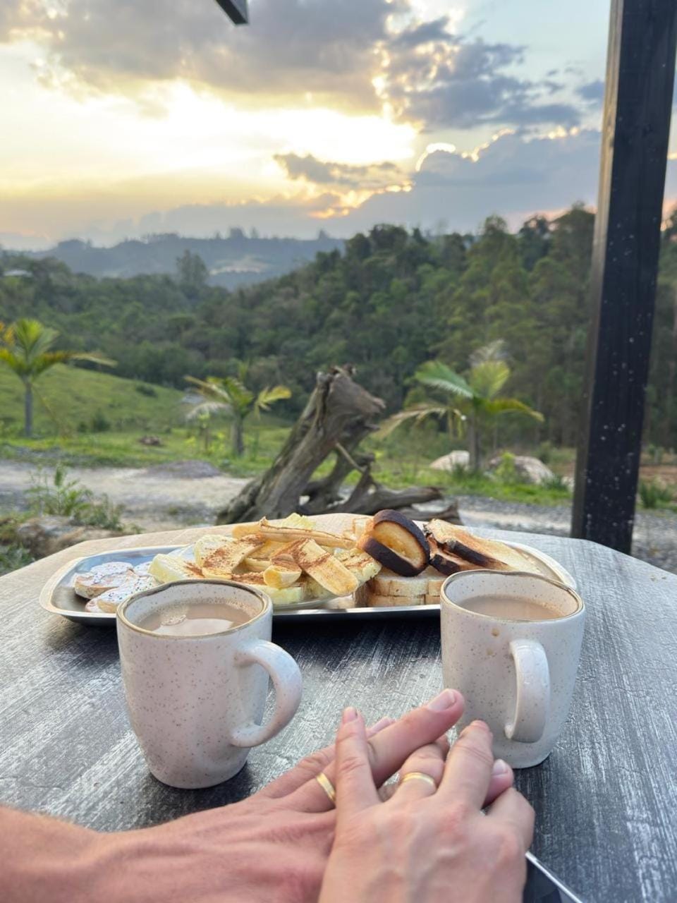 Natural landscape, Mountain view, Breakfast