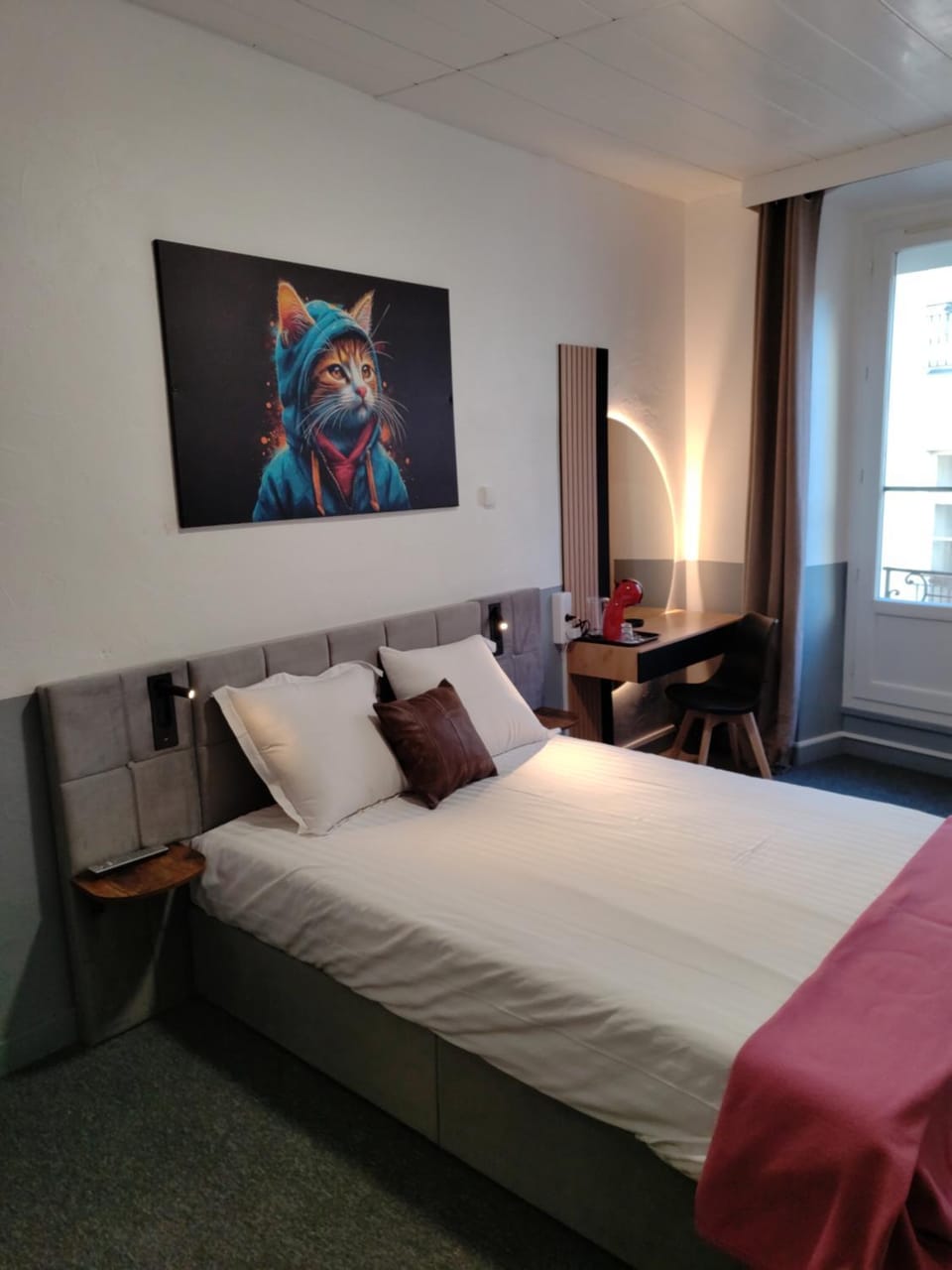 Bed, Photo of the whole room, Bedroom, hair dresser
