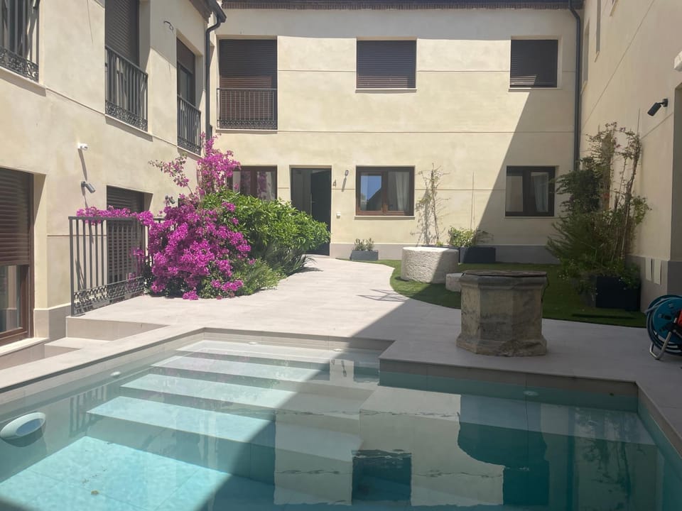 Property building, Patio, Garden, Garden view, Pool view, Swimming pool
