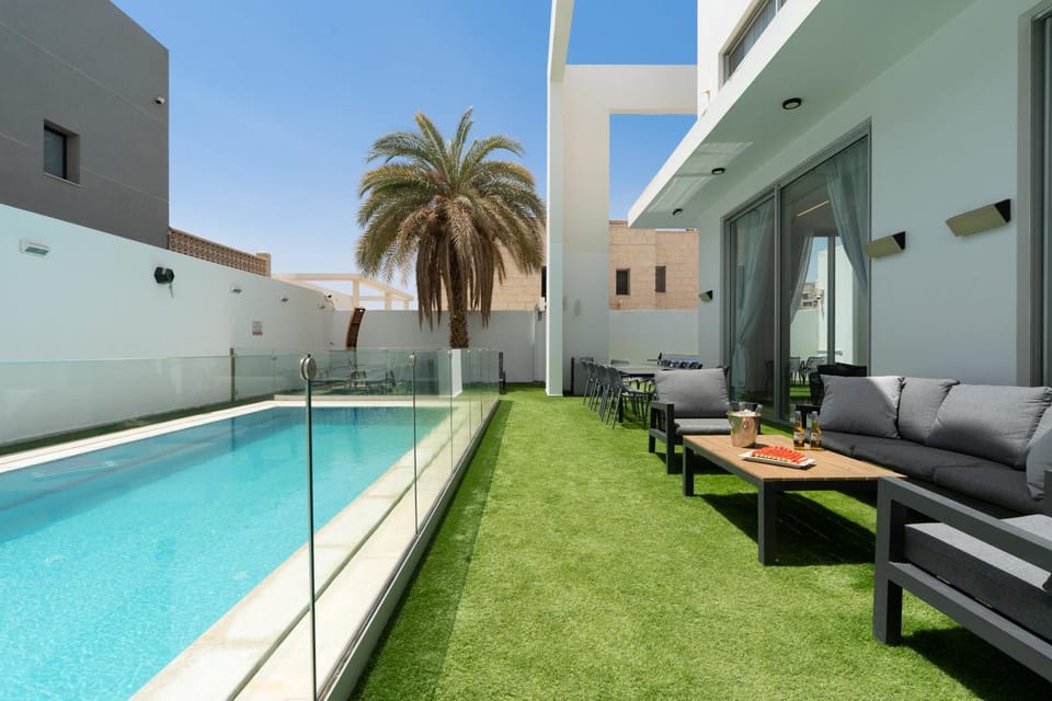 Seating area, Garden view, Pool view
