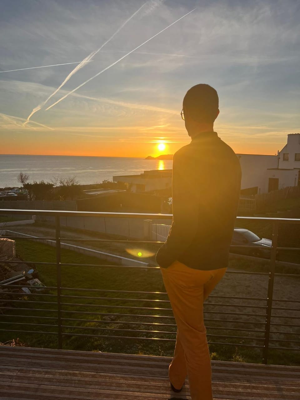 Natural landscape, Balcony/Terrace, Sea view, Sunset