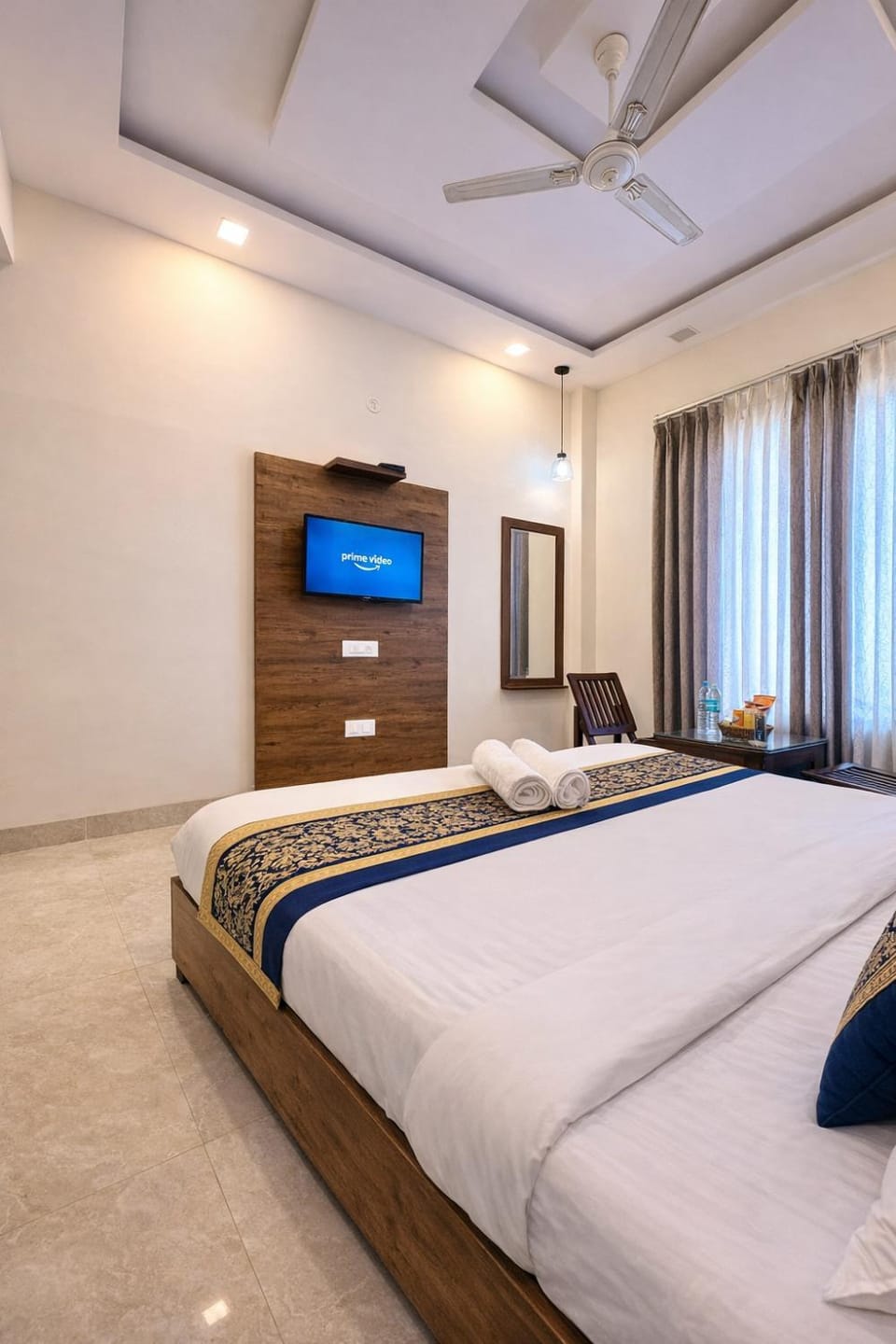 Bed, TV and multimedia, Photo of the whole room, Bedroom, air conditioner
