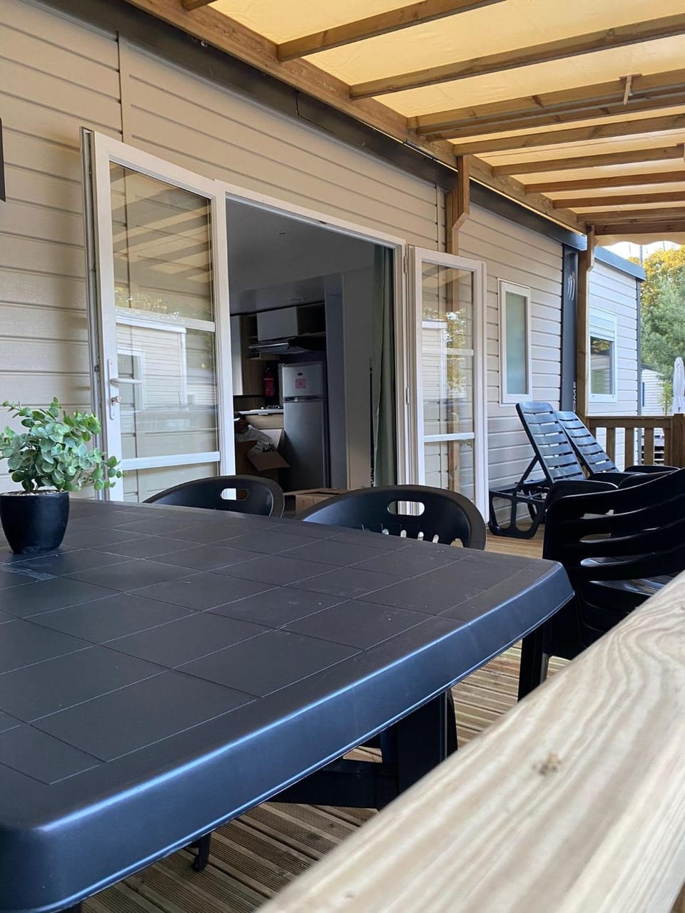 Mobilhome proche océan, piscine chauffée Campground/ 
RV Resort in Capbreton