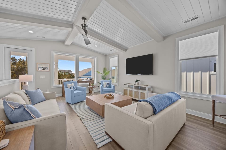 Oak Island Escape with Pool and Steps to Beach House in Oak Island