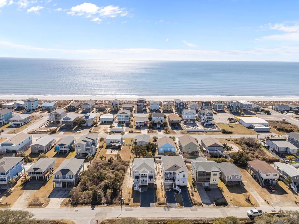 Oak Island Escape with Pool and Steps to Beach House in Oak Island