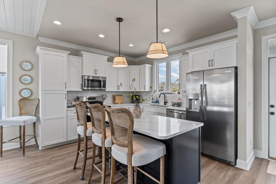 Oak Island Escape with Pool and Steps to Beach House in Oak Island