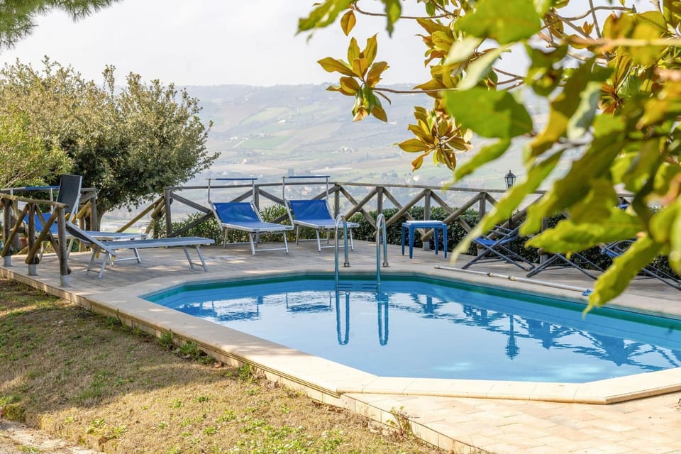 Spring, Day, Natural landscape, Mountain view, Pool view, Swimming pool, sunbed