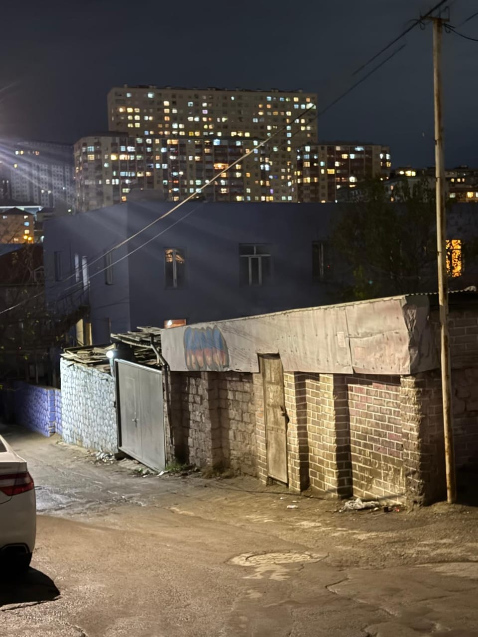Property building, Night, Neighbourhood