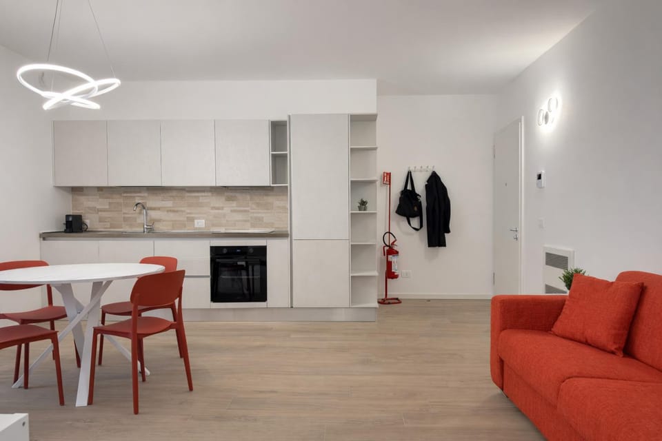 Living room, kitchen