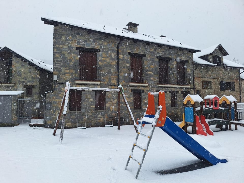 Winter, Children play ground