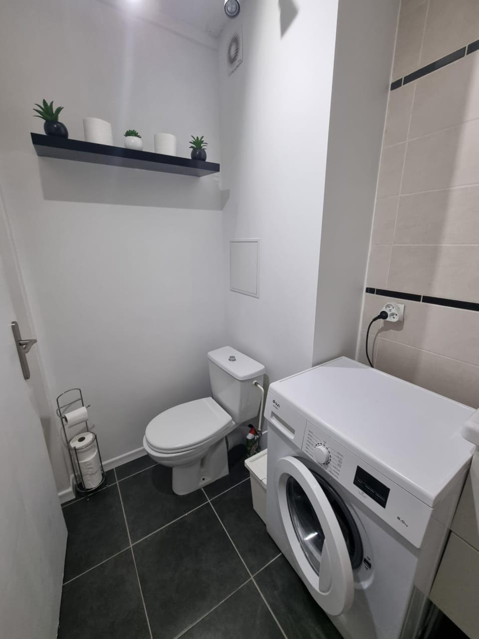 Toilet, Bathroom, washing machine