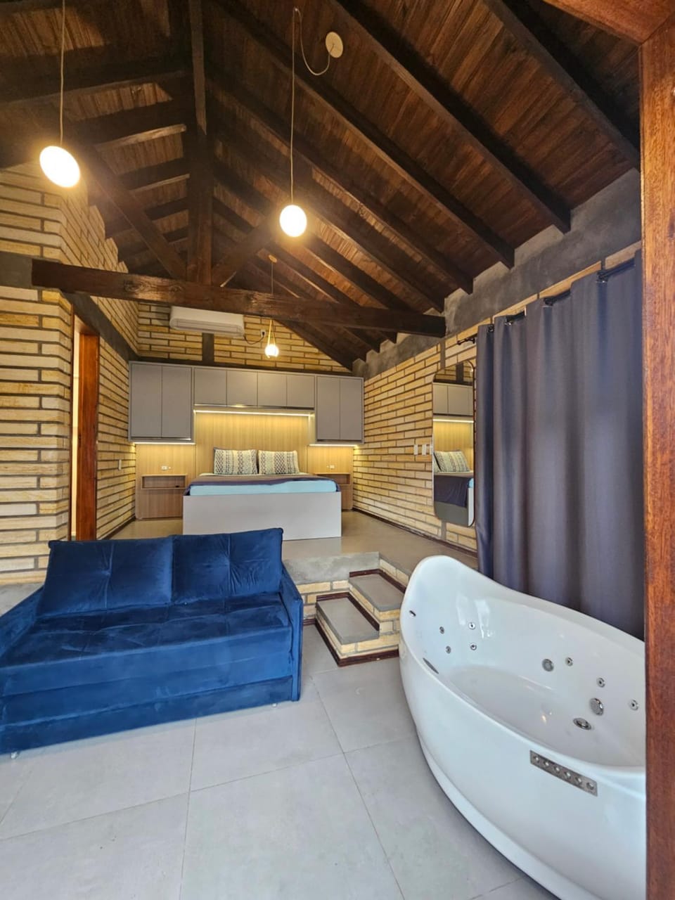 Bed, Living room, Photo of the whole room