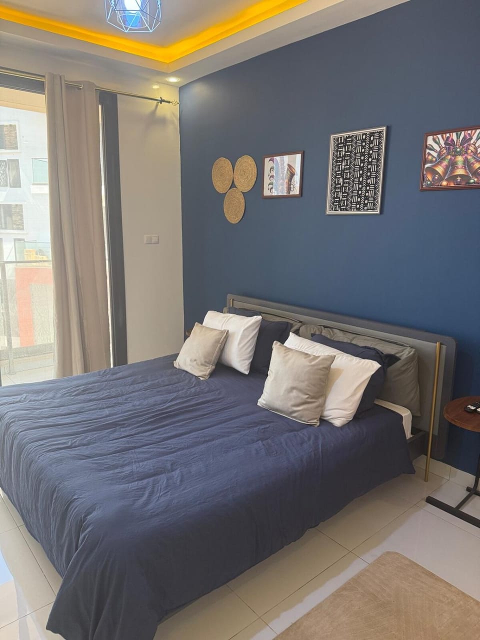 Bed, Decorative detail, Bedroom